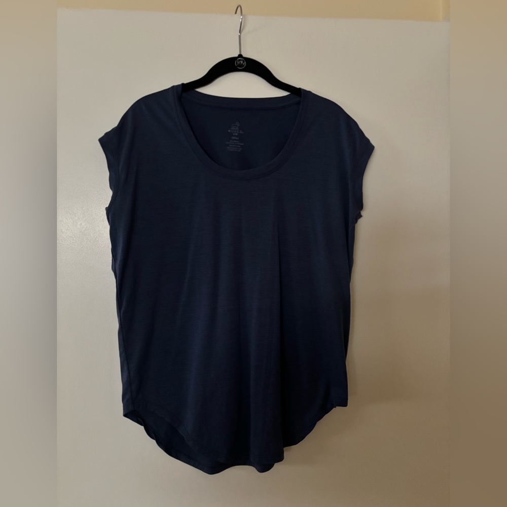 ITEM HAS SOLD Woolx Gabi relaxed fit tunic top size small in Oceanside blue